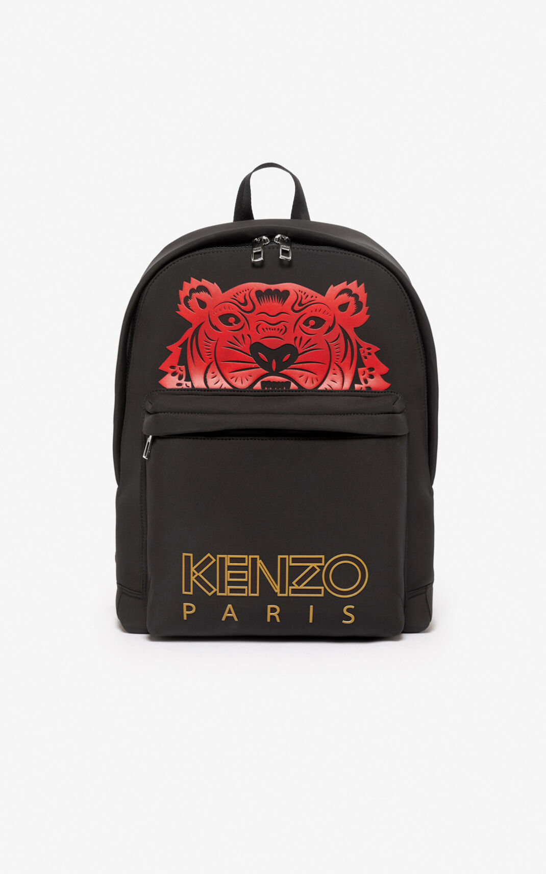 Kenzo Large Tiger Sırt Çantası Bayan Siyah | 8694-DLGXT